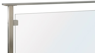 glacier glass and stainless steel railing system