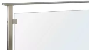 glacier glass and stainless steel railing system