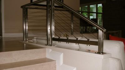This Irving stair railing remodel was incredibly successful. The owner of the California cable railing selected a Rainier cable railing. The client ordered custom parts for the Irving staircase remodel by working with a West Coast company specializing in custom railing manufacturing.