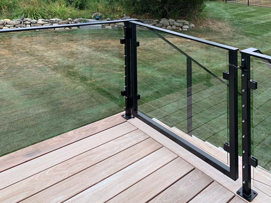 Gates help create safe enclosures for pets. A gate railing system by AGS is custom made to your specification.