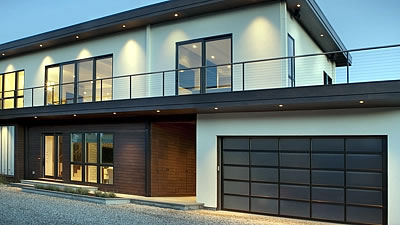 AGS Stainless supplied the modern stair cable railing in this beautiful luxurious home.