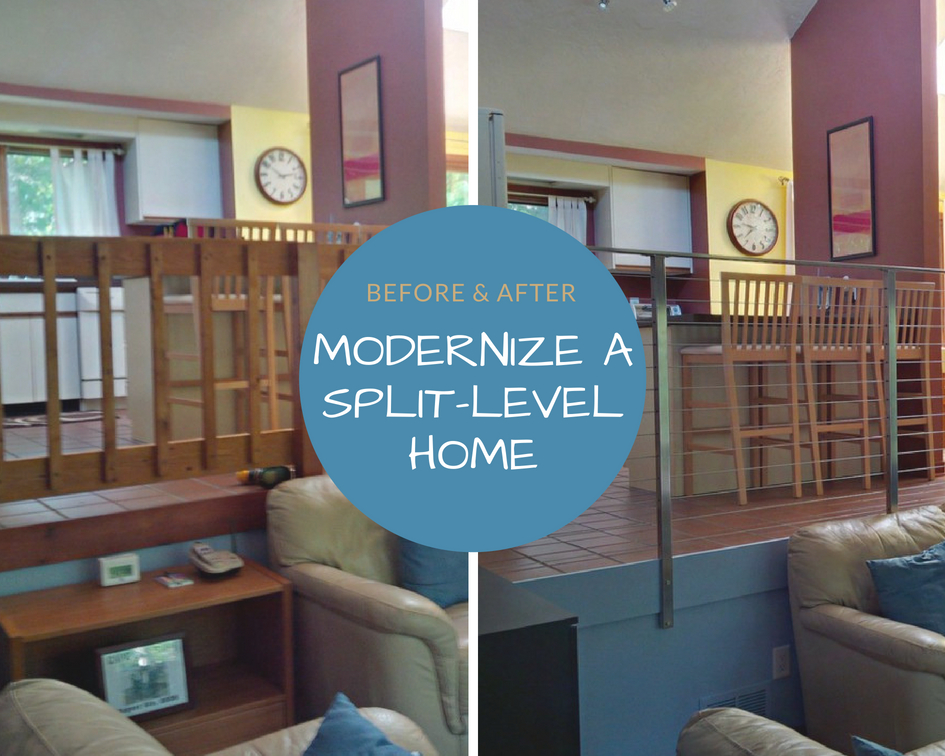 Before And After Modernize A Split Level Home
