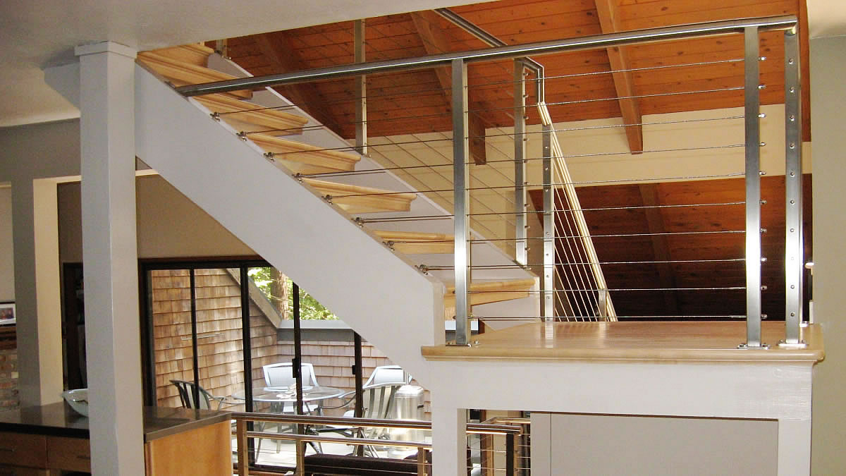 Interior Stairs Cable Railing AGS Rainier