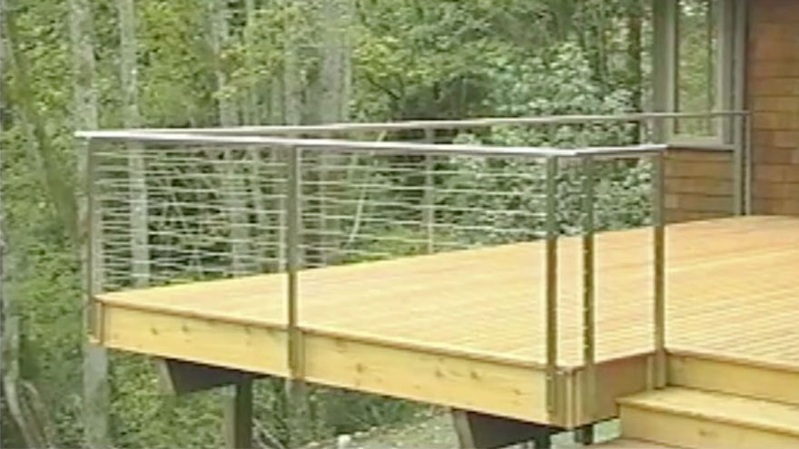 How To Video Diy Cable Deck Railing Installation Agsstainless Com