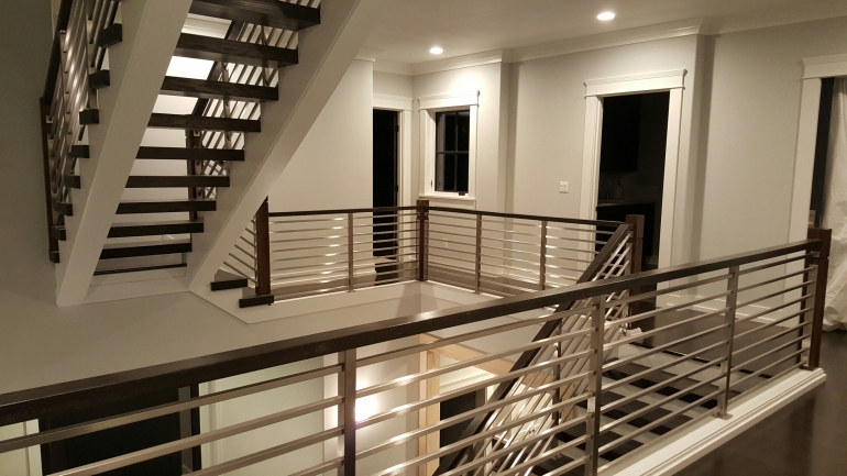 Before And After Modernizing Stairs For A Traditional Home