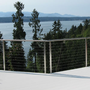 Brushed Patio Rail by AGS Stainless