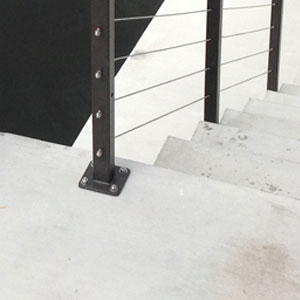 Patio Steps Railing by AGS Stainless