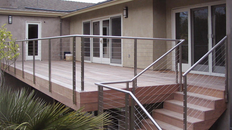Tension cable railing modern deck railing systems ss balcony