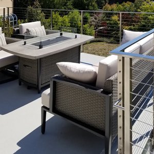 One Piece Metal Deck Post by AGS Stainless