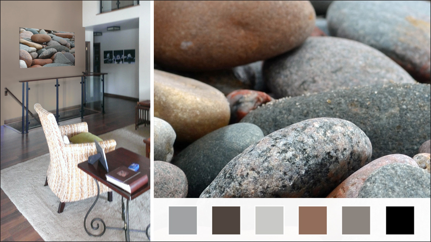Find Design Inspiration, Picture of Pebbles.