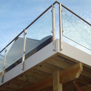 Side Mount Glass Rail by AGS Stainless