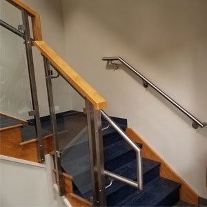 Wall Mounted Handrail by AGS Stainless
