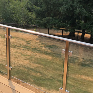 Glacier Glass Deck Rail by AGS Stainless