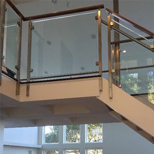 Glacier Glass Stair Rail by AGS Stainless