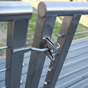 Cable Rail Gate by AGS Stainless