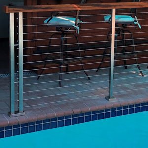 Cable Pool Rail by AGS Stainless
