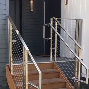 Cable Porch Rail by AGS Stainless