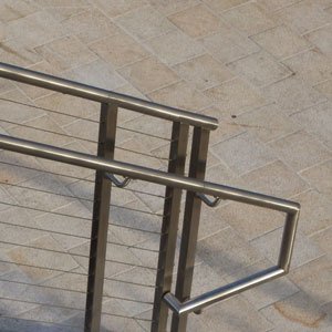 Stainless Handrail Extension and Return