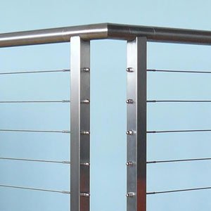 Brushed Cable Rail by AGS Stainless