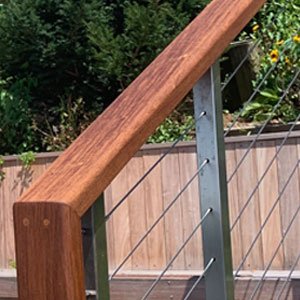 Wood Handrail by AGS Stainless