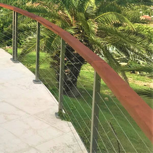 Curved Cable Patio Rail by AGS Stainless