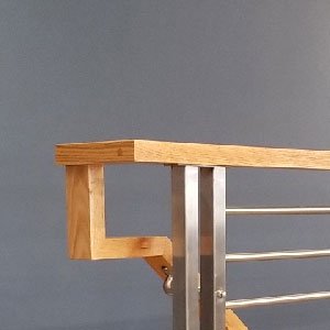 180 Degree Wood Handrail Transition