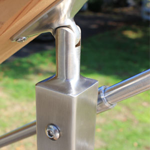 Adjustable Top Mount Post by AGS Stainless