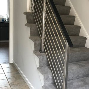 Powder Coated Handrail by AGS Stainless