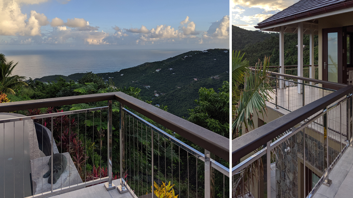 Vertical Cable Railing with a Mirror Finish