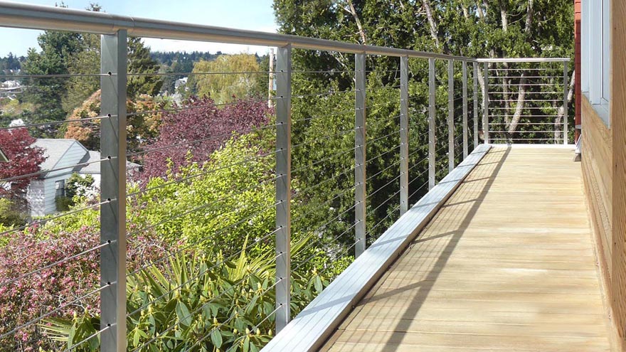 wire balcony railing