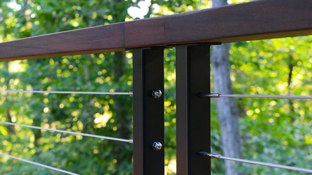 Five Star Review: Beautiful Powder-Coat Cable Railing System Installed ...