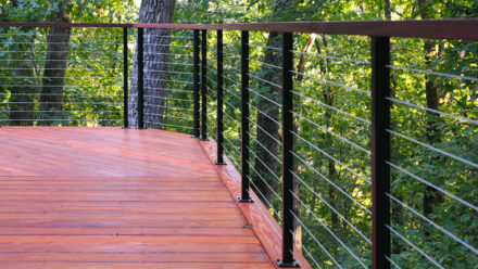 Five Star Review: Beautiful Powder-Coat Cable Railing System Installed ...