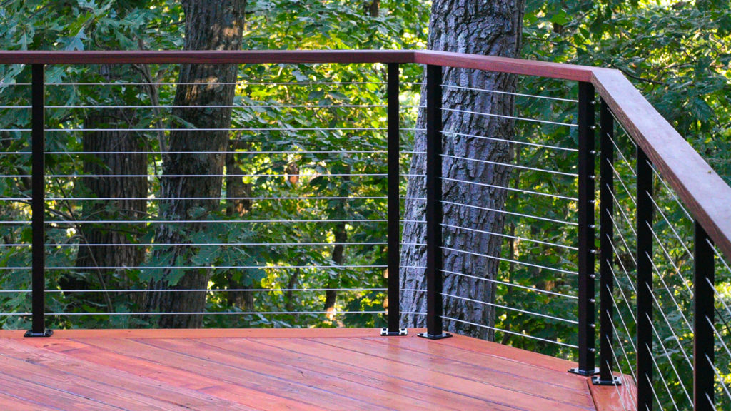 Five Star Review: Beautiful Powder-Coat Cable Railing System Installed ...