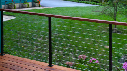 Five Star Review: Beautiful Powder-Coat Cable Railing System Installed ...