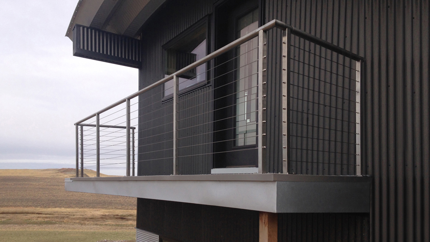 modern balcony railing