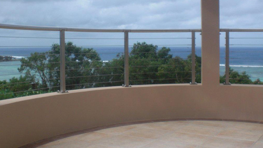 railing on a curve