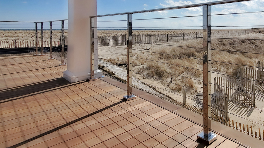 mirror cable railing
