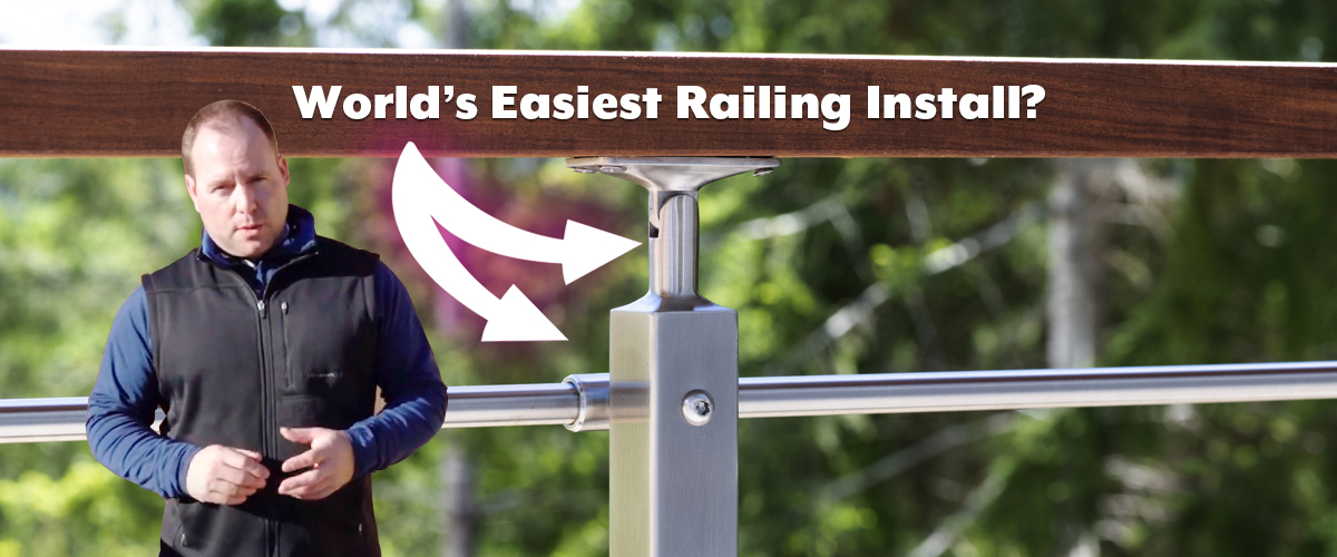 ships direct, easy to install railing kit.