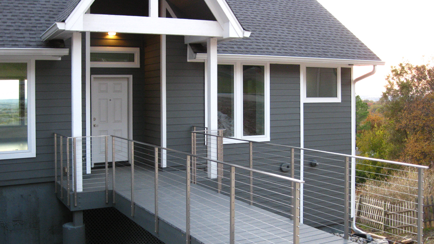 Offsite construction suppliers provided the prefabricated railing system