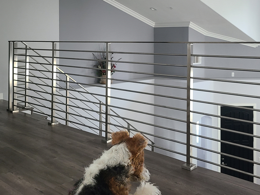 When assessing stainless stair railing products, the details make all the difference. Careful inspection of the welds and connecting parts will demonstrate the quality of the railing.