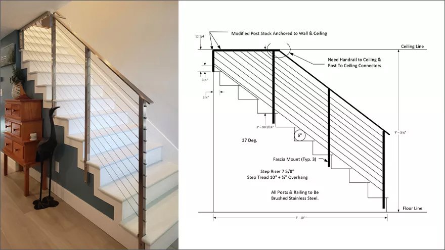 stair railing ideas for your deck.