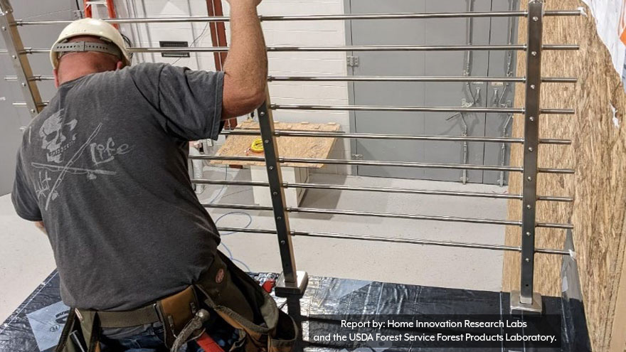 Sloping the walking surface & waterproofing membrane is essential to prevent water pooling on the deck or balcony.