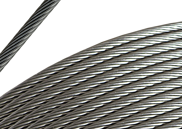 1/8-inch, 1x19, Electropolished Stainless Steel Cable, grade 316 SS (50-feet)