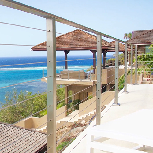 AGS supplies cable railing, British Virgin Islands.