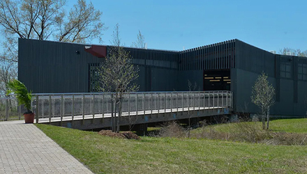 Mesh railing design in New York.