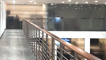 Commercial railing design Manhattan, New York.