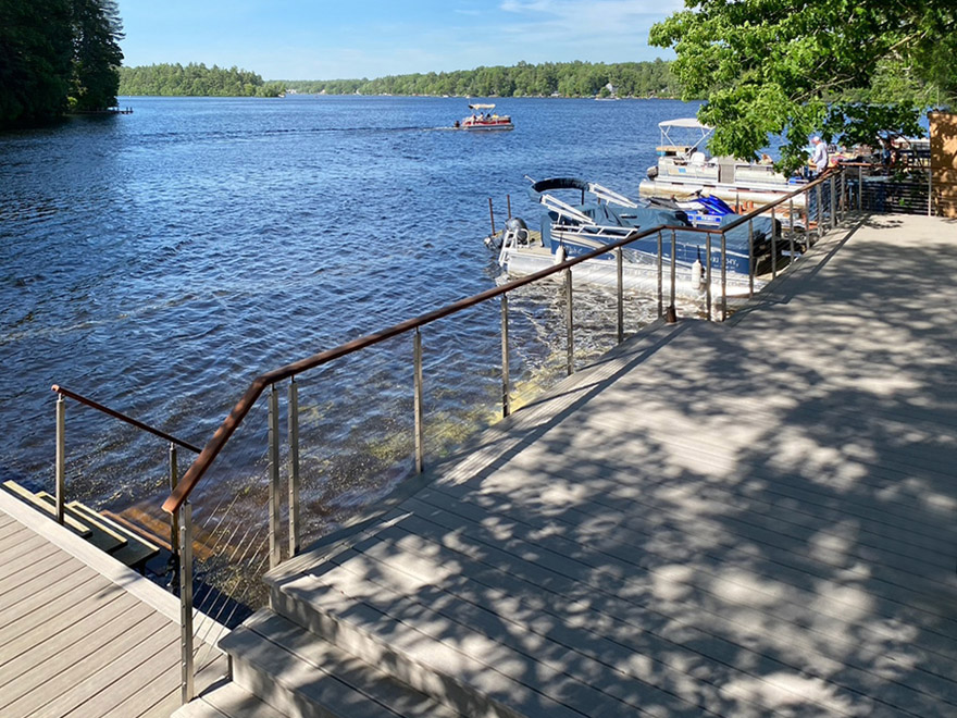 North Smithfield dock railing remodel.