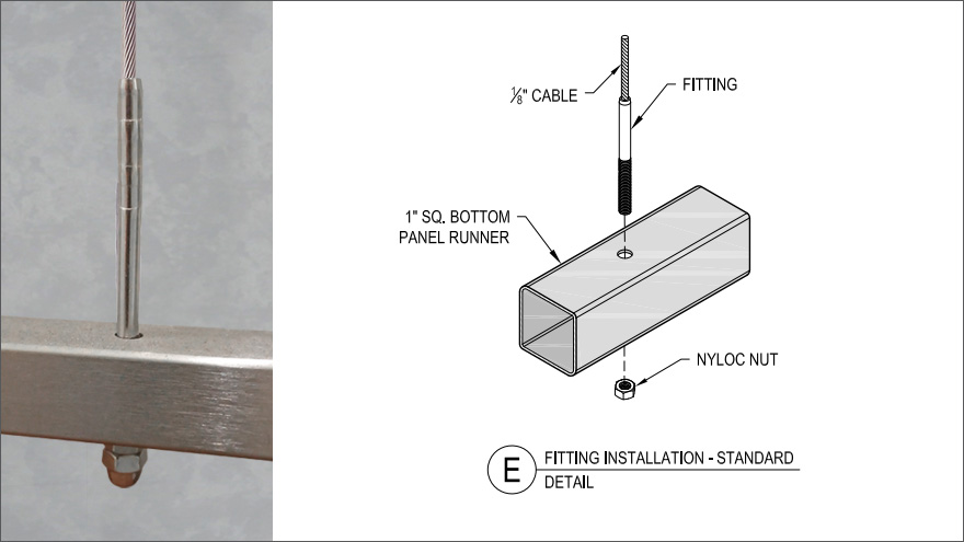 Metal spindles for deck design or vertical cable rail is a top look for a modern home.