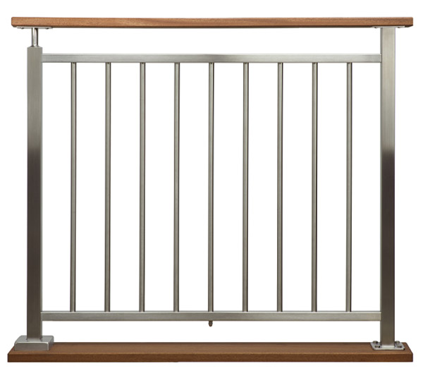 Metal baluster ideas. Vertical rod railing