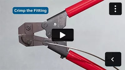 How to crimp cable fittings video
